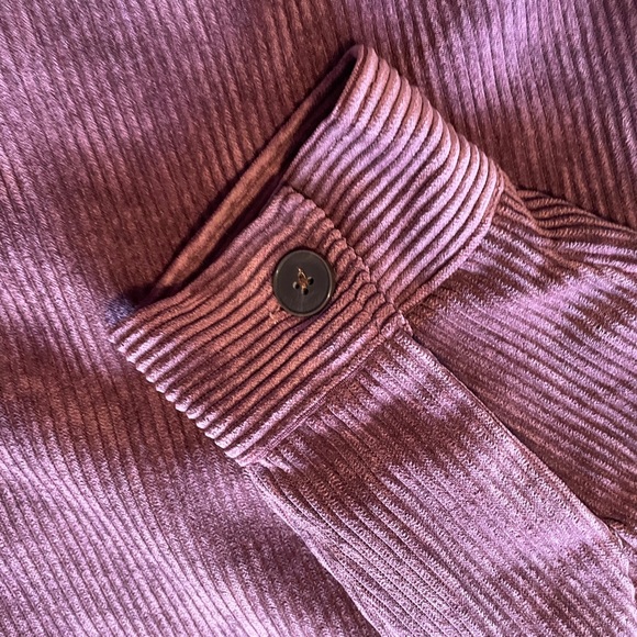 Warehouse One, Grand Beach Club purple corduroy shacket - Picture 9 of 11